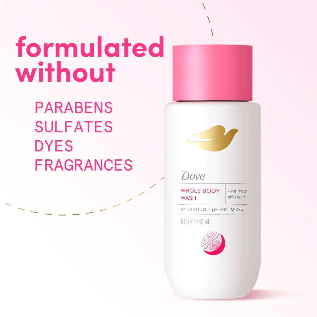 Dove Intimate Wash for Women - Gynecologist Tested Unscented Hydrating pH Optimized Feminine Wash For Sensitive Skin, 8 oz - görsel 13
