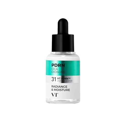 VT COSMETICS PDRN Cica Exosome Ampoule - Firming Serum with Peptide & Ceramide for Anti-Aging, Wrinkle Care, Plumping, Hydration & Radiant Glow - Korean Skincare (1.01 fl. oz.) Avelisse