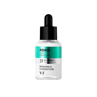 VT COSMETICS PDRN Cica Exosome Ampoule - Firming Serum with Peptide & Ceramide for Anti-Aging, Wrinkle Care, Plumping, Hydration & Radiant Glow - Korean Skincare (1.01 fl. oz.) Avelisse
