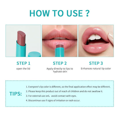 Loobexery 4-Piece Hydrating Lip Tint Set - Moisturizing Tinted Lip Balm with Vitamin E, Long-Lasting Waterproof Lip Gloss, Non-Stick Cup Lip Stain (01#) Avelisse