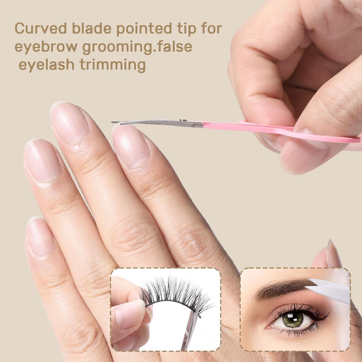 KINGMAS 10-Piece Tweezers Set for Women: Precision Eyebrow Tweezers with Curved Scissor, Razor, and Travel Case - görsel 11