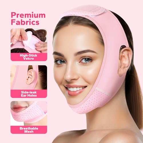 FairyFace V-Face Slimming Strap - Reusable Chin Strap for Sleeping, V Line Lifting Mask, Double Chin Reducer - görsel 10