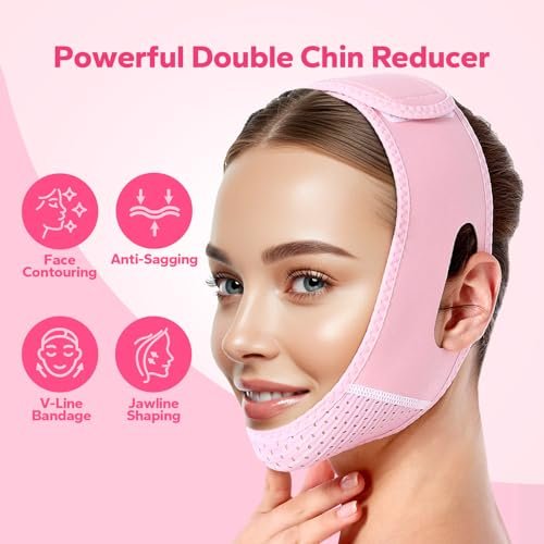 FairyFace V-Face Slimming Strap - Reusable Chin Strap for Sleeping, V Line Lifting Mask, Double Chin Reducer - görsel 6
