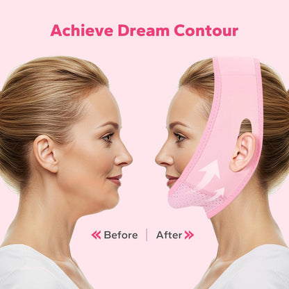 FairyFace V-Face Slimming Strap - Reusable Chin Strap for Sleeping, V Line Lifting Mask, Double Chin Reducer