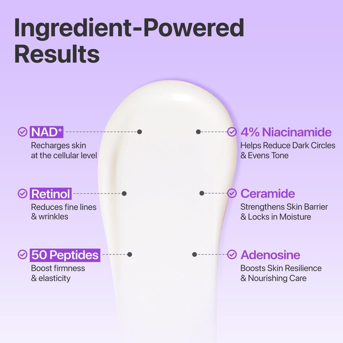 numbuzin No.9 NAD+ Retinol Eye Cream - Depuffing & Firming Eye Serum for Dark Circles, Wrinkles & Fine Lines with Peptides & Niacinamide, 0.33 fl oz Avelisse