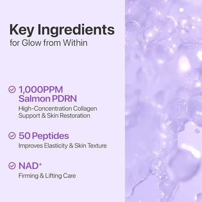 numbuzin No.9 NAD+ Salmon PDRN Glow Boosting Toner - Hydrating & Firming Korean Toner for Wrinkles, Fine Lines & Dull Skin, Peptides & Salmon PDRN for Radiance, 5.07 fl oz Avelisse