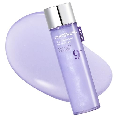 numbuzin No.9 NAD+ Salmon PDRN Glow Boosting Toner - Hydrating & Firming Korean Toner for Wrinkles, Fine Lines & Dull Skin, Peptides & Salmon PDRN for Radiance, 5.07 fl oz Avelisse