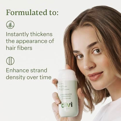 divi Strand Styling Cream – Hair Thickening Treatment for Fine Hair, Volumizing & Frizz Control (1 fl oz) Avelisse