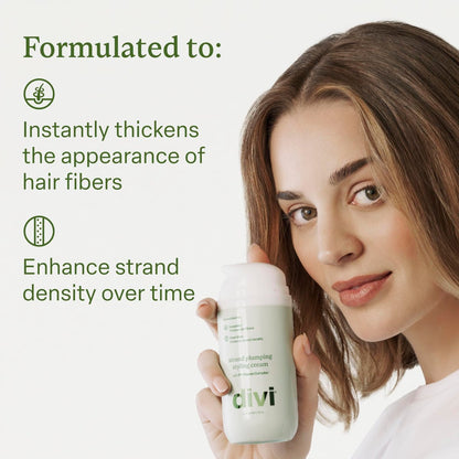 divi Strand Styling Cream – Hair Thickening Treatment for Fine Hair, Volumizing & Frizz Control (1 fl oz) Avelisse
