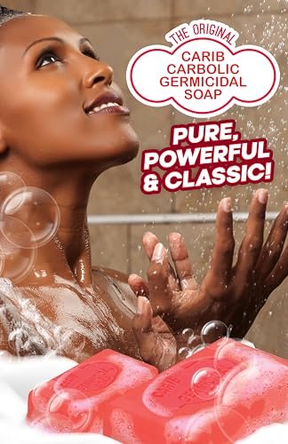 Kendel Carib Carbolic Antiseptic Soap Bar – Natural Scented Red Soap, Deodorizing & Germ Protection, Antibacterial Bar for Skin Care, 3.5 oz