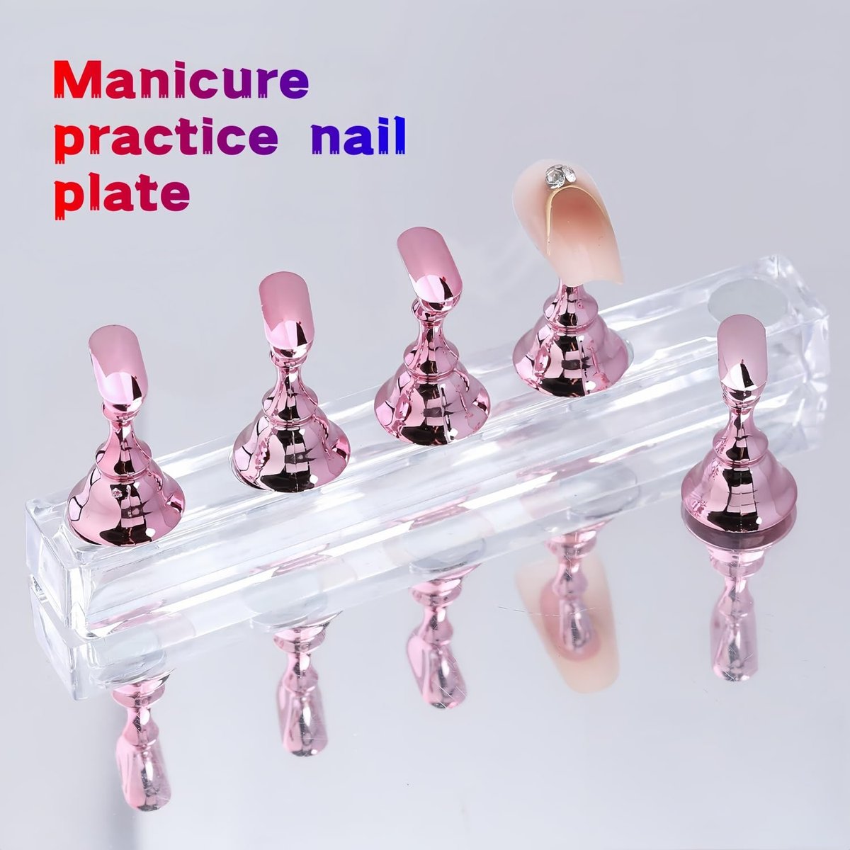15-Piece Nail Art Brushes Set with 5 Dotting Pens & Stand Holder – Professional Nail Design Kit for DIY Manicure & Salon Use (Pink) - görsel 7