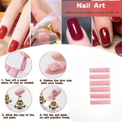 15-Piece Nail Art Brushes Set with 5 Dotting Pens & Stand Holder – Professional Nail Design Kit for DIY Manicure & Salon Use (Pink)