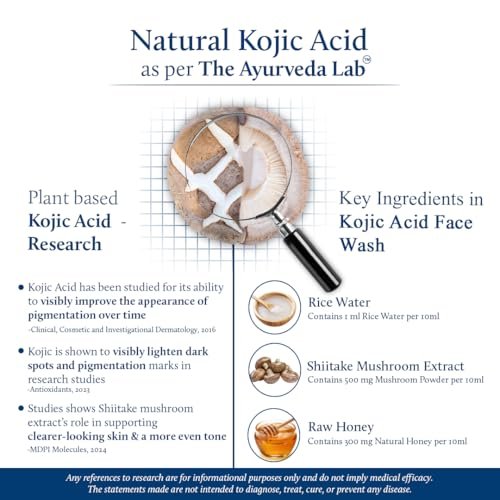 Blue Nectar Rice Water Face Wash with 2% Kojic Acid for Pigmentation – Gentle Face Cleanser for Oily, Dry & Sensitive Skin, 11 Herbs, 3.4 Fl Oz - görsel 8