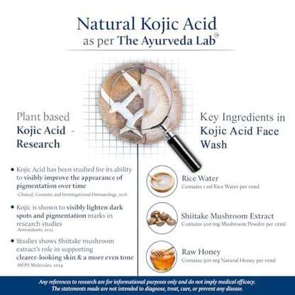 Blue Nectar Rice Water Face Wash with 2% Kojic Acid for Pigmentation – Gentle Face Cleanser for Oily, Dry & Sensitive Skin, 11 Herbs, 3.4 Fl Oz