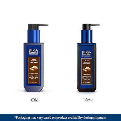 Blue Nectar Rice Water Face Wash with 2% Kojic Acid for Pigmentation – Gentle Face Cleanser for Oily, Dry & Sensitive Skin, 11 Herbs, 3.4 Fl Oz