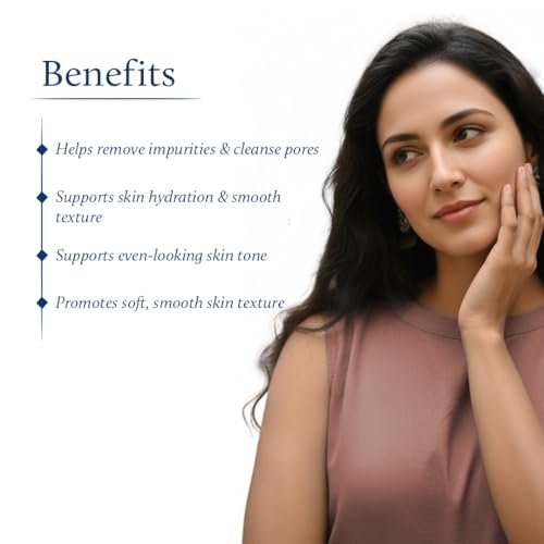 Blue Nectar Rice Water Face Wash with 2% Kojic Acid for Pigmentation – Gentle Face Cleanser for Oily, Dry & Sensitive Skin, 11 Herbs, 3.4 Fl Oz - görsel 10