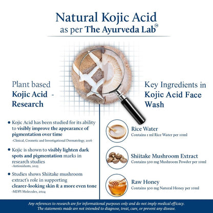 Blue Nectar Rice Water Face Wash with 2% Kojic Acid for Pigmentation – Gentle Face Cleanser for Oily, Dry & Sensitive Skin, 11 Herbs, 3.4 Fl Oz