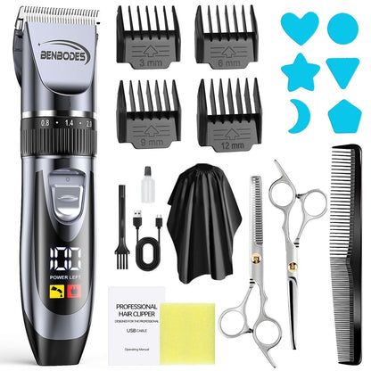 Benbodes Hair Clippers & Beard Trimmer Grooming Kit for Men - Professional Cordless Rechargeable Hair Cutting Kit with LED Display for Home Personal Grooming, Gift for Men Avelisse
