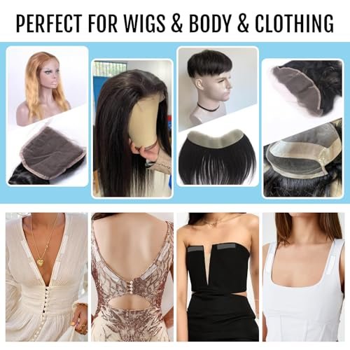 Goiple 50pcs Wig Tape for Lace Wigs - Double Sided Waterproof Adhesive Tape Strips for Hair Extensions & Body Tape Avelisse