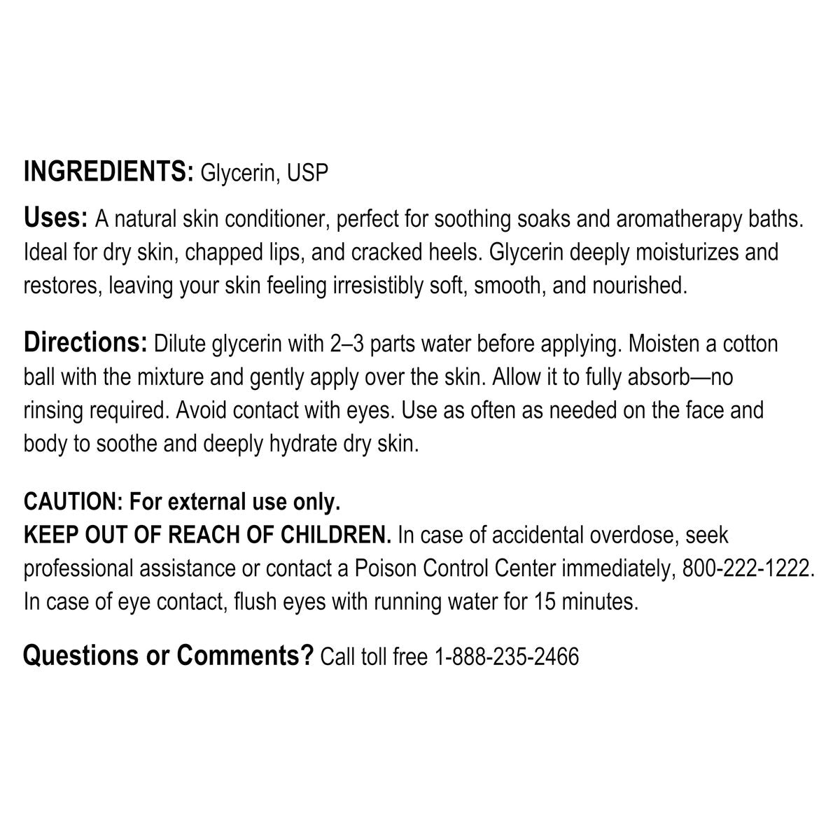 A+Health Pure Glycerin 16 oz - Vegetable-Based Skin Moisturizer, Paraben & Phthalate Free, 99.5% Anhydrous, Made in USA - görsel 12