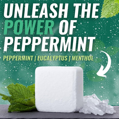 Mountain Mint Shower Steamers 7 Pack – Made in USA with Extra Strong Scent, Essential Oil Aromatherapy with Eucalyptus, Peppermint & Menthol for Stress Relief Avelisse