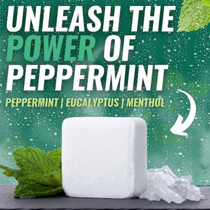 Mountain Mint Shower Steamers 7 Pack – Made in USA with Extra Strong Scent, Essential Oil Aromatherapy with Eucalyptus, Peppermint & Menthol for Stress Relief Avelisse