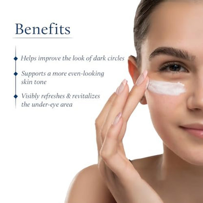 Blue Nectar Under Eye Cream for Women – Natural Niacinamide Eye Cream with Papaya & Potato, Lightweight Herbal Formula Enriched with Neem & Aloe Vera (18 Herbs, 0.53 Oz)