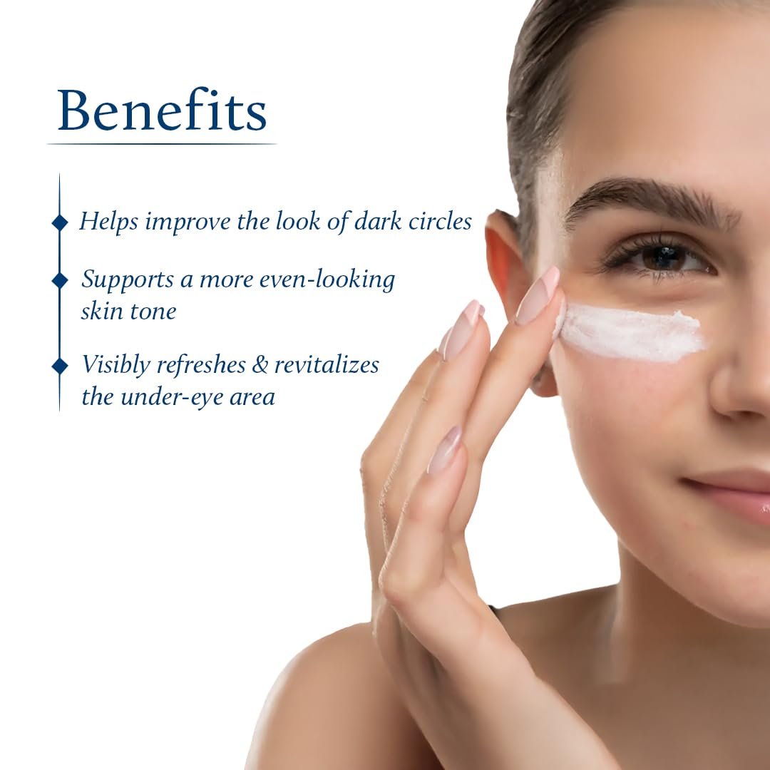 Blue Nectar Under Eye Cream for Women – Natural Niacinamide Eye Cream with Papaya & Potato, Lightweight Herbal Formula Enriched with Neem & Aloe Vera (18 Herbs, 0.53 Oz) - görsel 7