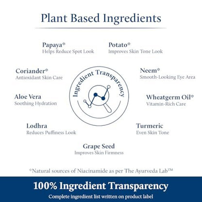 Blue Nectar Shubhr Under Eye Cream for Dark Circles with Papaya, Potato Starch & Niacinamide | Best Under Eye Cream for Men & Women | 18 Herbs, 15g Avelisse