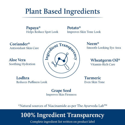 Blue Nectar Shubhr Under Eye Cream for Dark Circles with Papaya, Potato Starch & Niacinamide | Best Under Eye Cream for Men & Women | 18 Herbs, 15g Avelisse