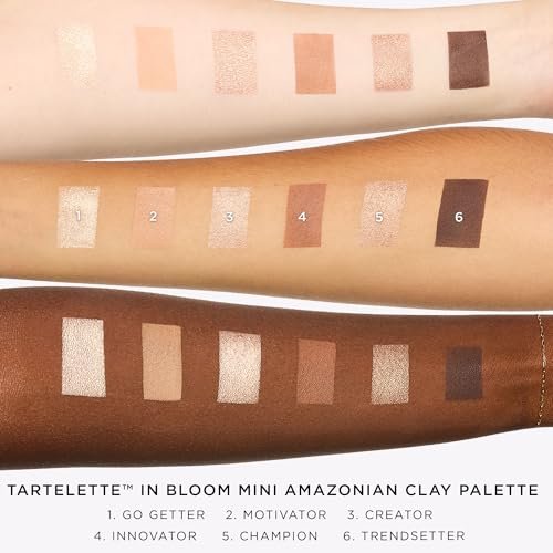 Tarte Tartelette in Bloom Mini Amazonian Clay Eyeshadow Palette - Shimmer & Matte Neutral Bronze Shades, Longwear Pigment, Blendable Lightweight Formula, Cruelty-Free Avelisse