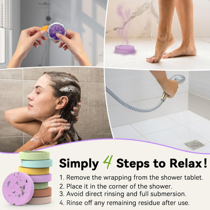 Relaso Shower Steamers Aromatherapy 8 Pack – Premium Shower Bombs with Natural Essential Oils, Luxury Gift Box, Home Spa Stress Relief & Relaxation Self Care