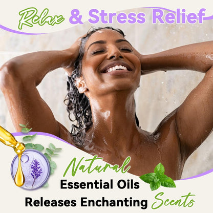 Relaso Shower Steamers Aromatherapy 8 Pack – Premium Shower Bombs with Natural Essential Oils, Luxury Gift Box, Home Spa Stress Relief & Relaxation Self Care