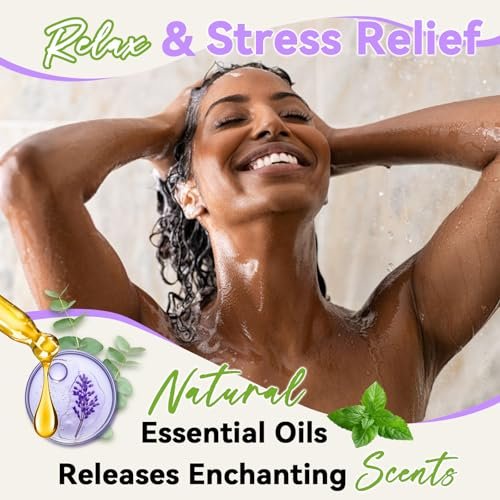 Relaso Shower Steamers Aromatherapy 8 Pack – Premium Shower Bombs with Natural Essential Oils, Luxury Gift Box, Home Spa Stress Relief & Relaxation Self Care - görsel 5