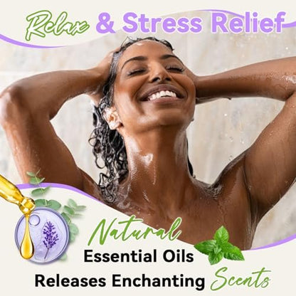 Relaso Shower Steamers Aromatherapy 8 Pack – Premium Shower Bombs with Natural Essential Oils, Luxury Gift Box, Home Spa Stress Relief & Relaxation Self Care