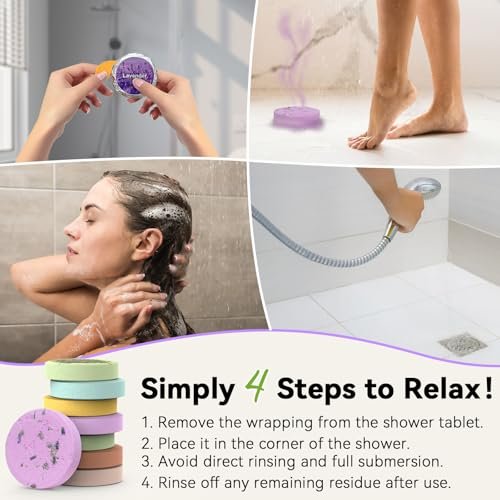 Relaso Shower Steamers Aromatherapy 8 Pack – Premium Shower Bombs with Natural Essential Oils, Luxury Gift Box, Home Spa Stress Relief & Relaxation Self Care - görsel 13