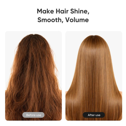 Ceramic Round Brush for Blow Drying Set - Professional Blowout, Styling & Curling, Reduces Frizz, Enhances Shine, Includes Sectioning Pick & 4 Clips Avelisse