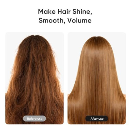 Ceramic Round Brush for Blow Drying Set - Professional Blowout, Styling & Curling, Reduces Frizz, Enhances Shine, Includes Sectioning Pick & 4 Clips Avelisse