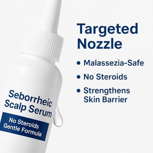 Dermgentle Seborrheic Scalp Serum 8X FAST ACTING - Soothing Redness & Dermatitis - Fast-Acting Ointment for Scalp, Face, Chest & Body for Men & Women (1 Pack) Avelisse
