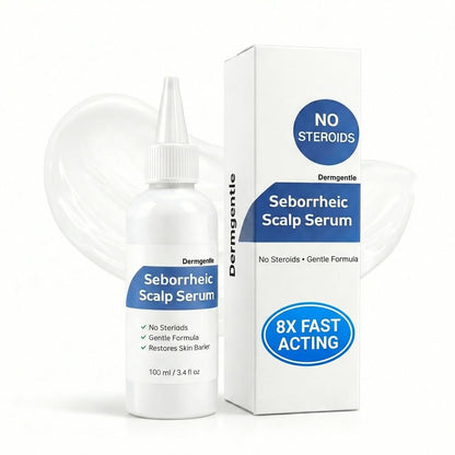 Dermgentle Seborrheic Scalp Serum 8X FAST ACTING - Soothing Redness & Dermatitis - Fast-Acting Ointment for Scalp, Face, Chest & Body for Men & Women (1 Pack) Avelisse