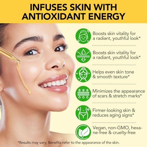 Pure Vitamin E Oil for Skin, Hair, and Scars – 2 Fl Oz Moisturizing Face and Body Oil - görsel 6