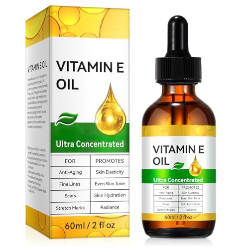 Pure Vitamin E Oil for Skin, Hair, and Scars – 2 Fl Oz Moisturizing Face and Body Oil - görsel 2