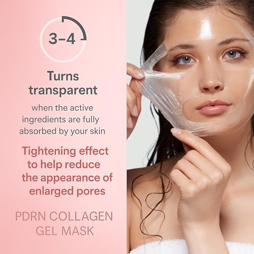 realori Salmon DNA PDRN Collagen Face Mask – Korean Hydrogel Mask for Glass Skin, Firming & Hydrating, 4-Pack - görsel 10