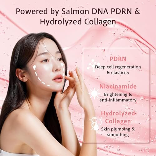 realori Salmon DNA PDRN Collagen Face Mask – Korean Hydrogel Mask for Glass Skin, Firming & Hydrating, 4-Pack - görsel 6