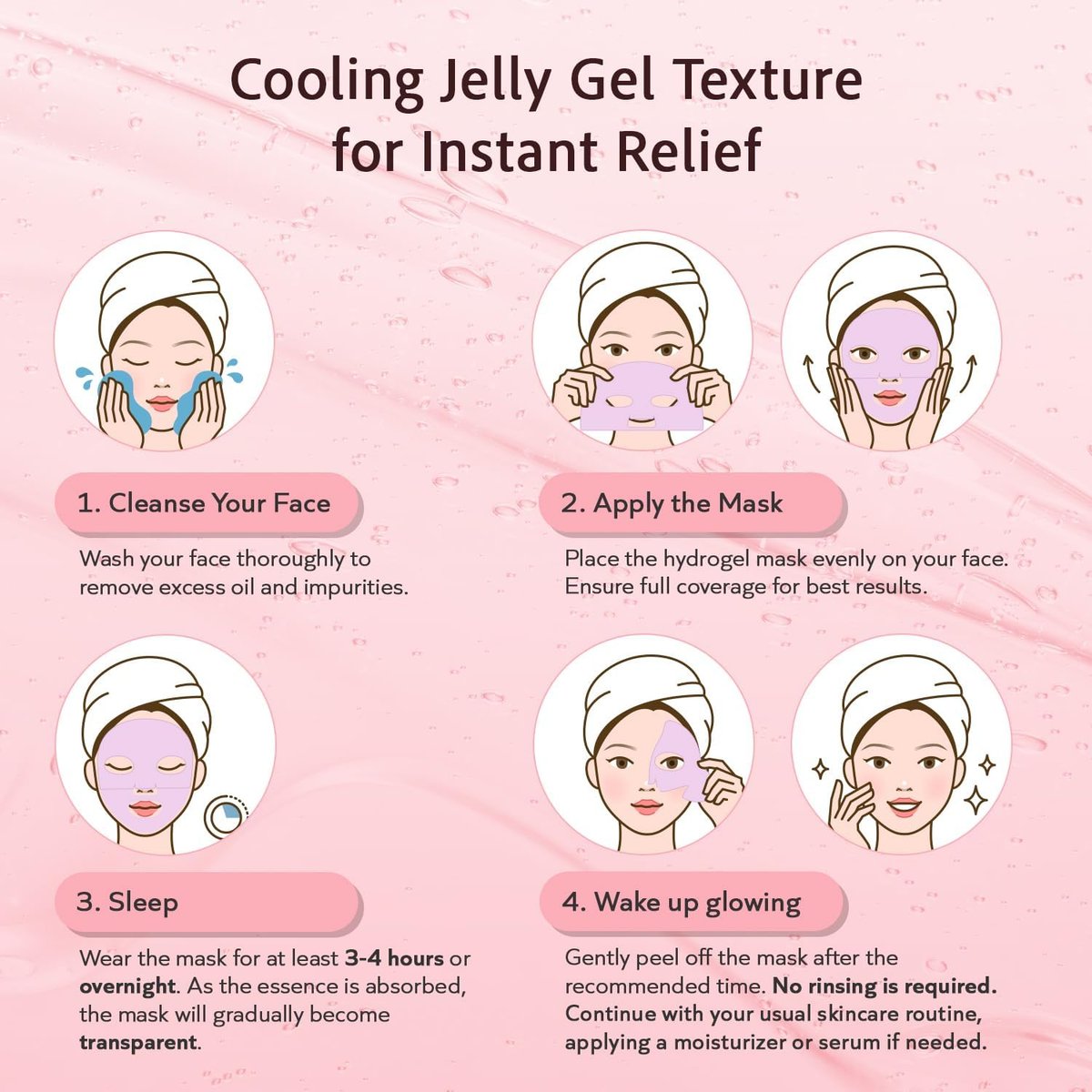 realori Salmon DNA PDRN Collagen Face Mask – Korean Hydrogel Mask for Glass Skin, Firming & Hydrating, 4-Pack - görsel 13