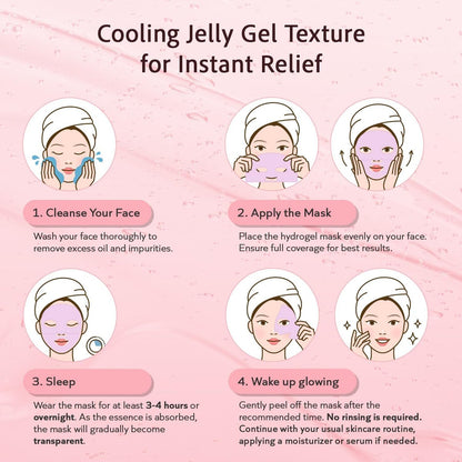 realori Salmon DNA PDRN Collagen Face Mask – Korean Hydrogel Mask for Glass Skin, Firming & Hydrating, 4-Pack