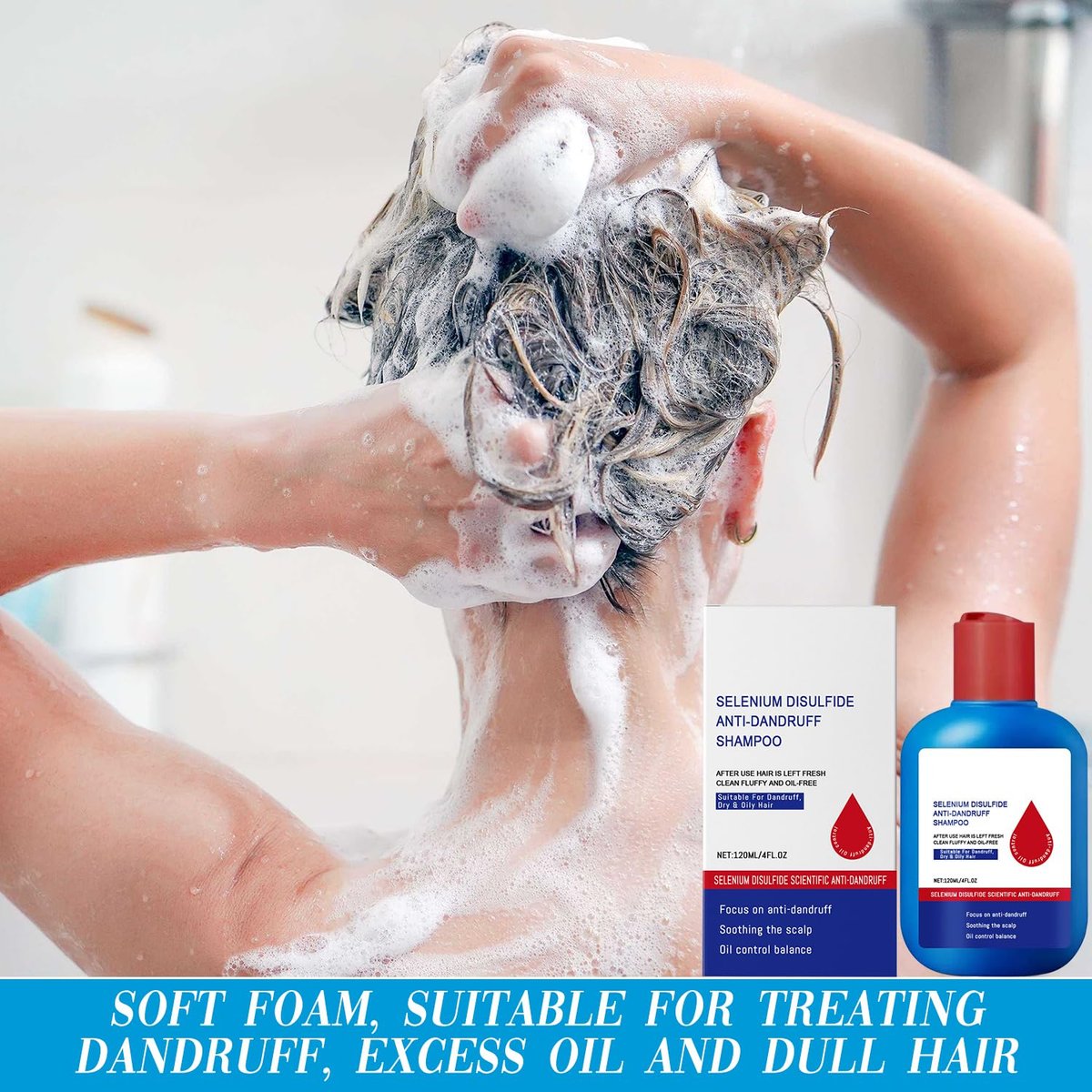HONGYUNDA Anti-Dandruff Shampoo - Oil Control & Refreshing Hair Care Cleansing for Men and Women (1 Fl Oz) Avelisse