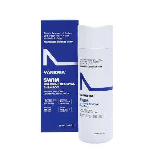 VANERIA 2-in-1 Swim Shampoo & Hard Water Shampoo - Chlorine Removal for Swimmers, Removes Minerals and Buildup, Restorative Hair Care, Safe for Colored Hair, 8.8 oz - görsel 2