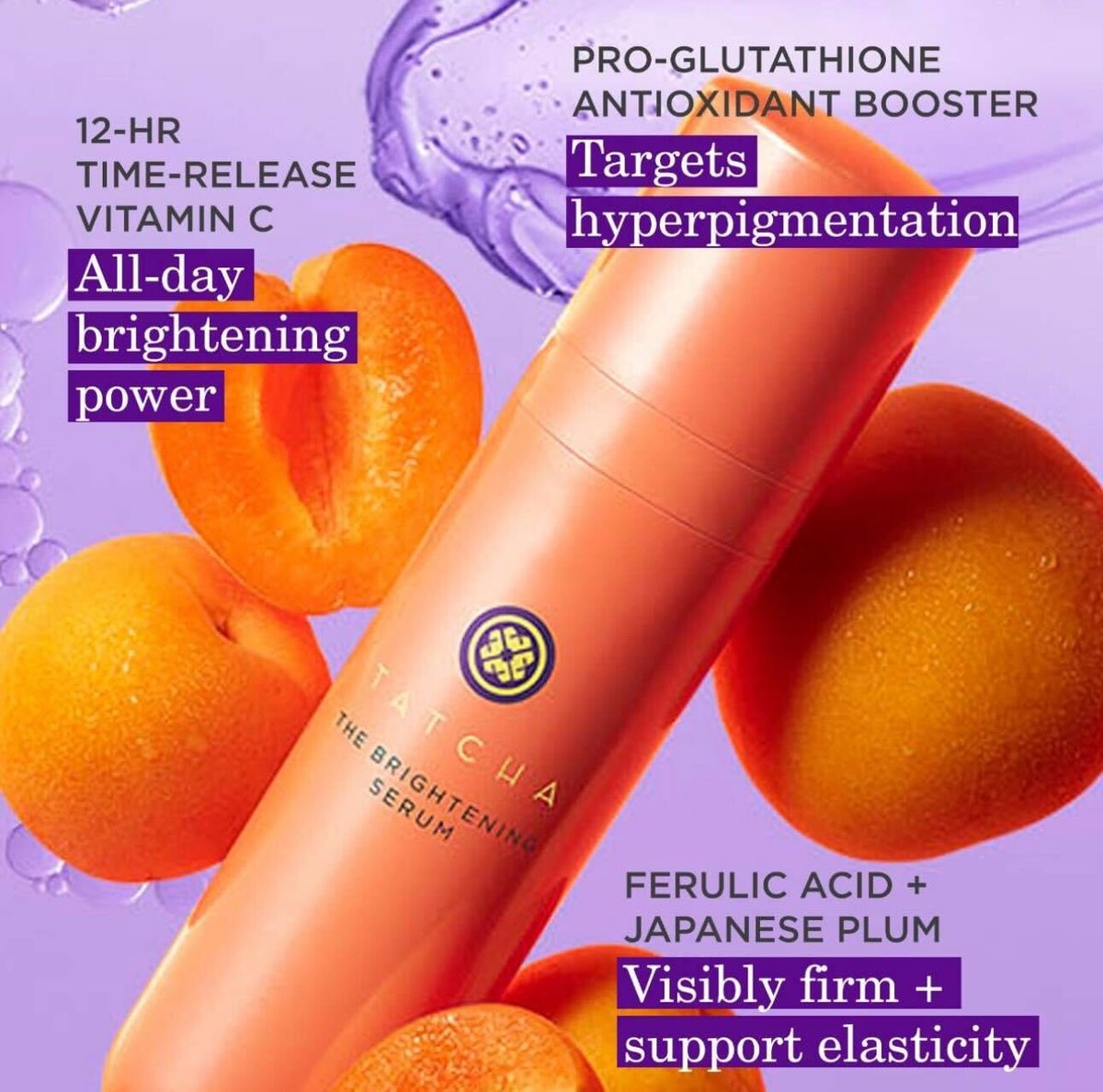 TATCHA The Brightening Serum – Vitamin C Treatment for Brighter, Firmer Skin, Targets Hyperpigmentation & Fades Post-Acne Marks, 30 ml / 1.0 fl. oz. Avelisse