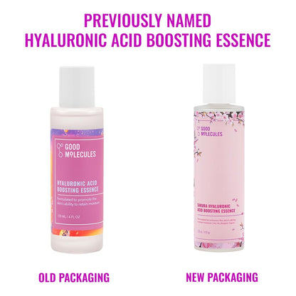 Good Molecules Sakura Hyaluronic Acid Boosting Essence – Ultra Hydrating Facial Moisturizer for Glowing, Tightened Skin
